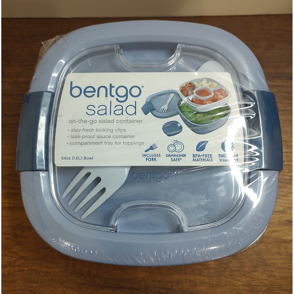 Bentgo Salad 54 Oz BPA-Free On-The-Go Salad Container W/ Tray & Utensils B12